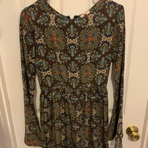 One clothing size small multi colored dress